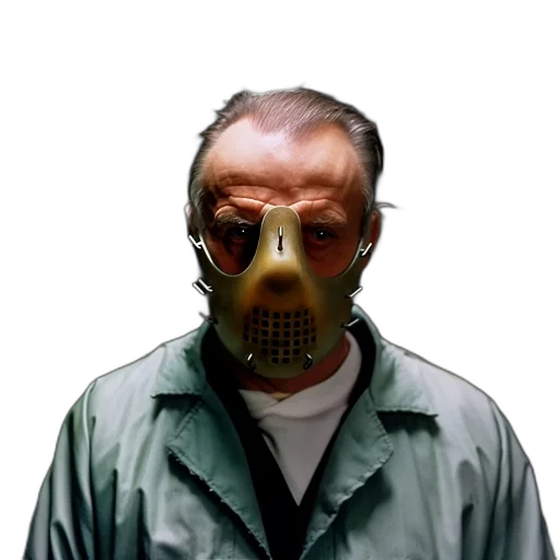 mask, face, jacket, staff transparent PNG cut-out