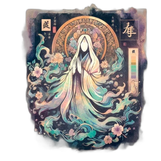 dress, flower, fantasy art, concept art transparent PNG cut-out