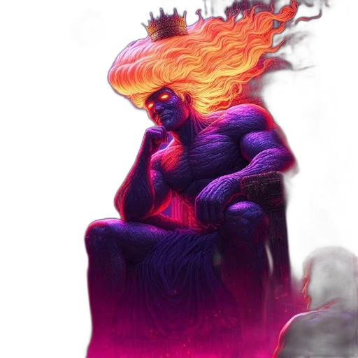 crown, creature, hair, concept art transparent PNG cut-out