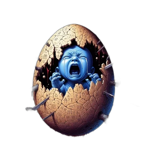 creature, mask, photorealistic, concept art transparent PNG cut-out
