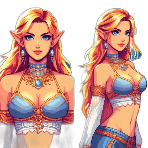 fantasy art, concept art, pixel art, comic book art transparent PNG cut-out