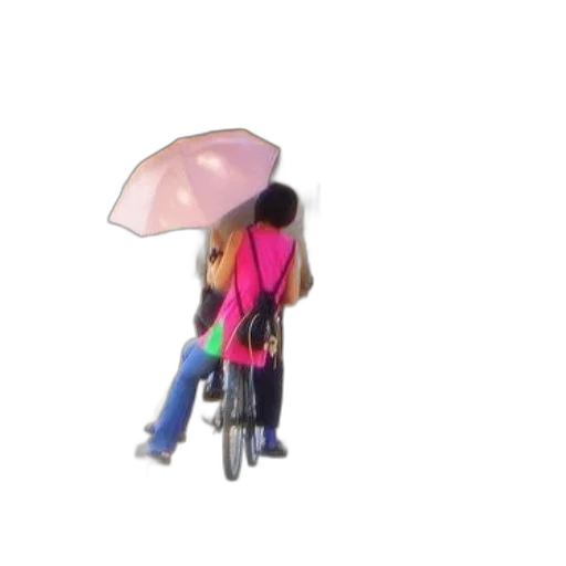 umbrella, hat, jacket, staff transparent PNG cut-out