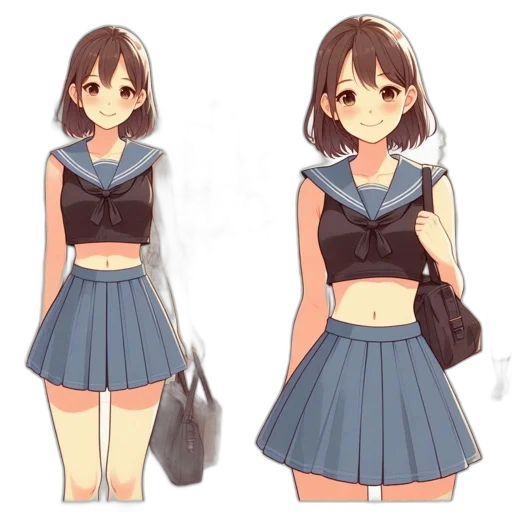 dress, jacket, concept art, anime transparent PNG cut-out
