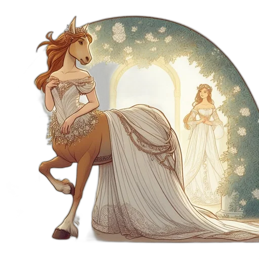 dress, fantasy art, concept art, watercolor transparent PNG cut-out