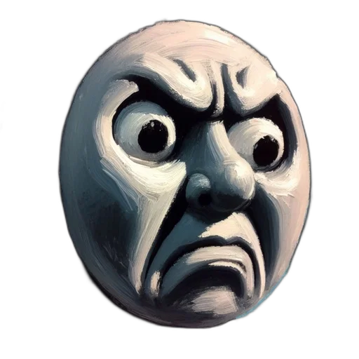 mask, face, staff, creature transparent PNG cut-out