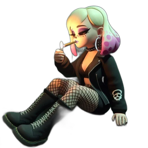jacket, weapon, mask, staff transparent PNG cut-out