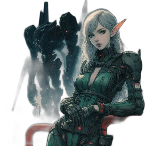 staff, weapon, dragon, robot transparent PNG cut-out
