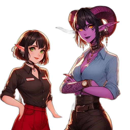 staff, concept art, fantasy art, anime transparent PNG cut-out