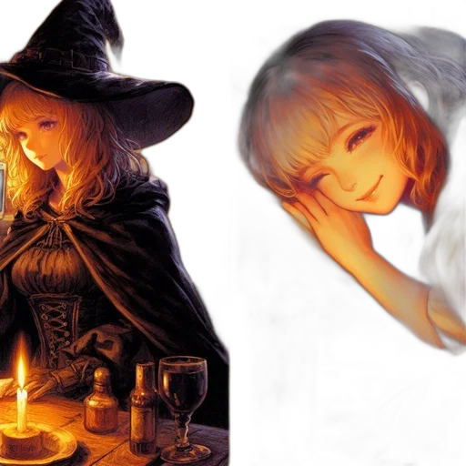 concept art, fantasy art, photorealistic, oil painting transparent PNG cut-out