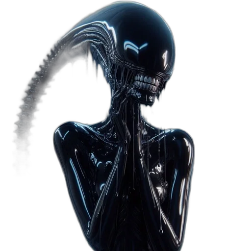 creature, mask, robot, hair transparent PNG cut-out