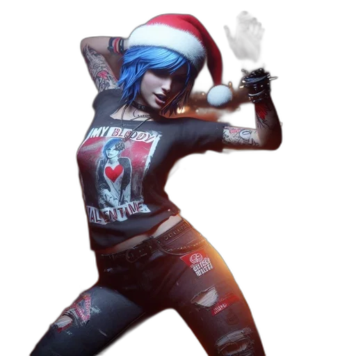 concept art, comic book art, cyberpunk, 3d render transparent PNG cut-out