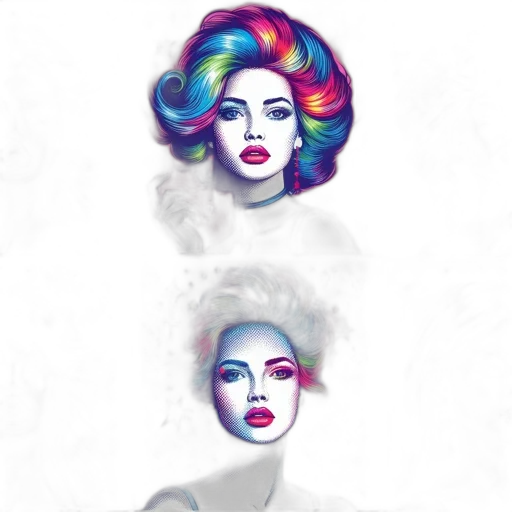 hair, crown, concept art, photorealistic transparent PNG cut-out