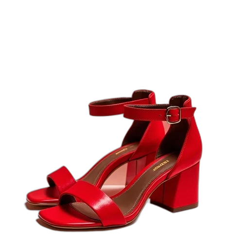 shoes, red, perfect, sandals transparent PNG cut-out