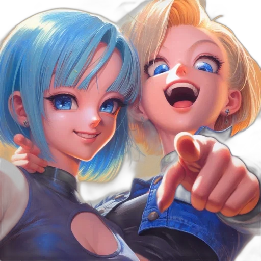 concept art, anime, 3d render, comic book art transparent PNG cut-out