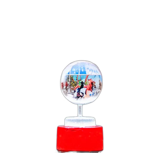 3d render, snow, globe, walmart transparent PNG cut-out