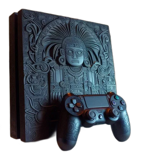 3d render, playstation, gaming, console transparent PNG cut-out