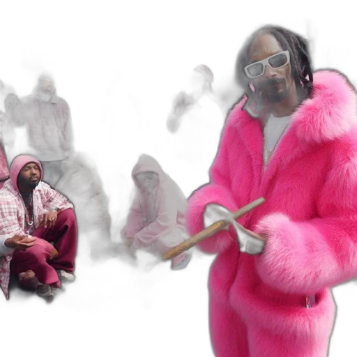 jacket, vaporwave, man, pink transparent PNG cut-out