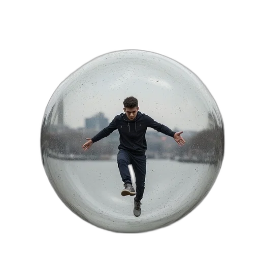 umbrella, jacket, photorealistic, 3d render transparent PNG cut-out