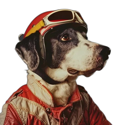 staff, jacket, animal, face transparent PNG cut-out