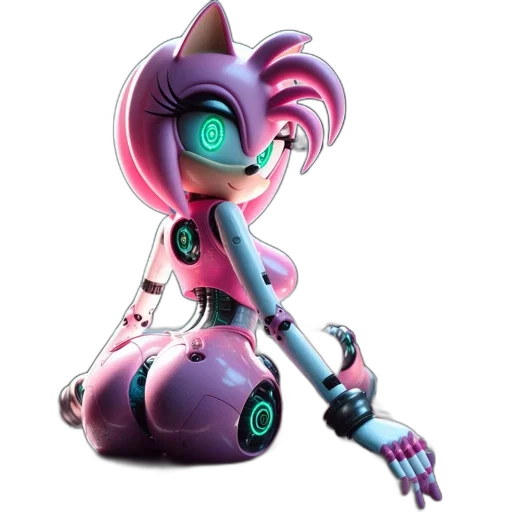 robot, cyberpunk, 3d render, concept art transparent PNG cut-out