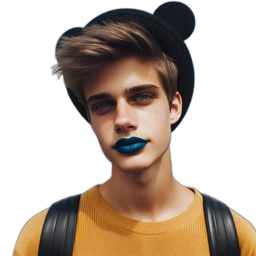 face, mask, hat, creature transparent PNG cut-out