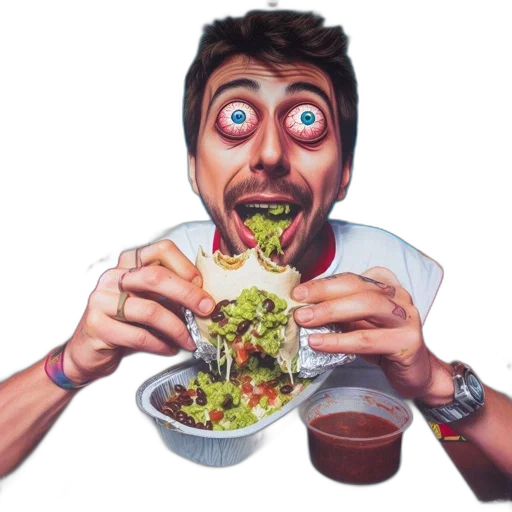 food, face, creature, animal transparent PNG cut-out