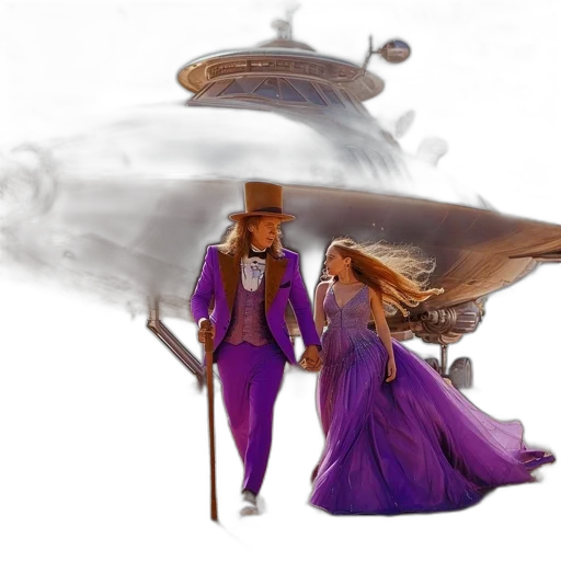 dress, umbrella, hat, concept art transparent PNG cut-out