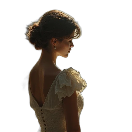 dress, jewelry, crown, face transparent PNG cut-out