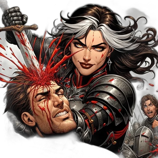 sword, comic book art, concept art, fantasy art transparent PNG cut-out