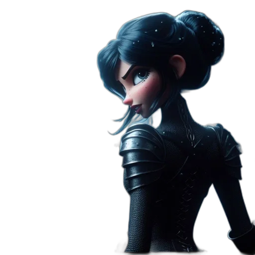 dress, robot, concept art, 3d render transparent PNG cut-out