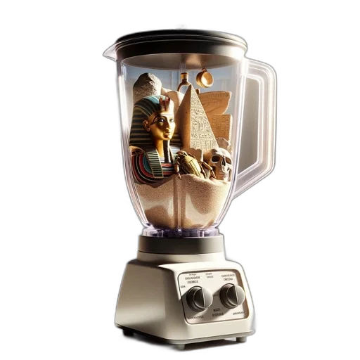 robot, food, bottle, photorealistic transparent PNG cut-out