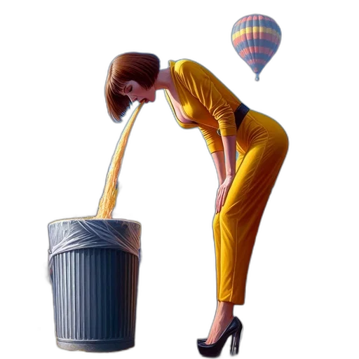 concept art, 3d render, photorealistic, oil painting transparent PNG cut-out