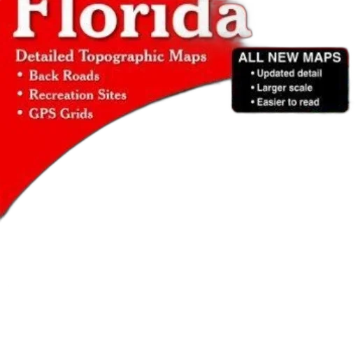 detailed, topographic, map, florida transparent PNG cut-out