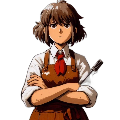 staff, weapon, face, jacket transparent PNG cut-out
