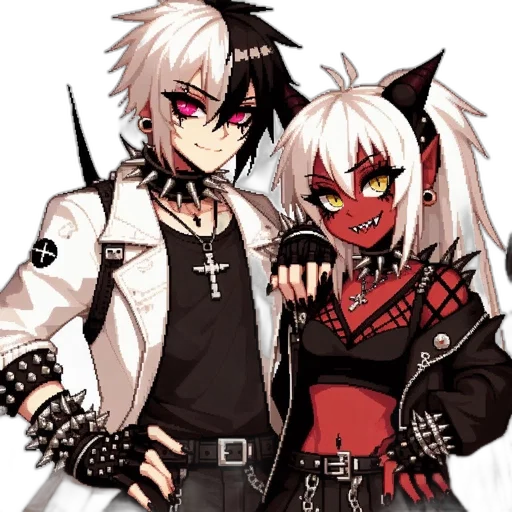 jacket, staff, pixel art, anime transparent PNG cut-out