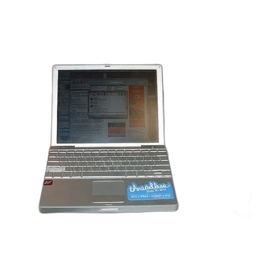 staff, laptop, sticker, says transparent PNG cut-out
