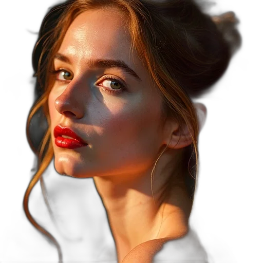 face, dress, hair, crown transparent PNG cut-out
