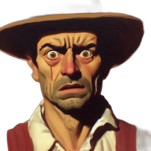 face, hat, mask, staff transparent PNG cut-out