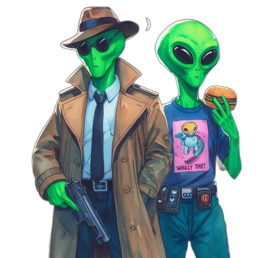 jacket, concept art, comic book art, cyberpunk transparent PNG cut-out