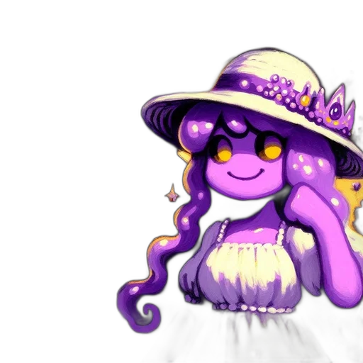 hat, staff, crown, dress transparent PNG cut-out