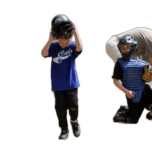 young, baseball, player, blue transparent PNG cut-out