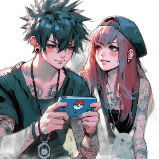 anime, pixel art, watercolor, concept art transparent PNG cut-out