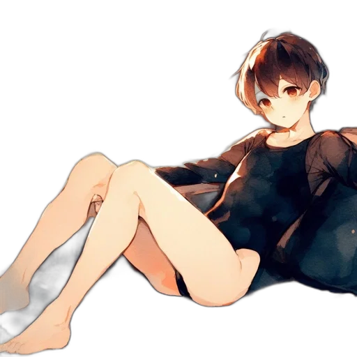 creature, jacket, dress, weapon transparent PNG cut-out