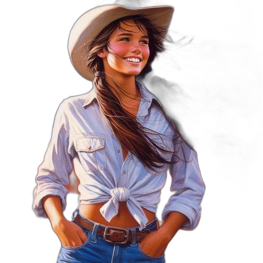 hat, jewelry, face, photorealistic transparent PNG cut-out