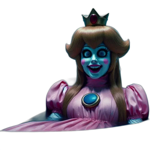 crown, mask, creature, staff transparent PNG cut-out