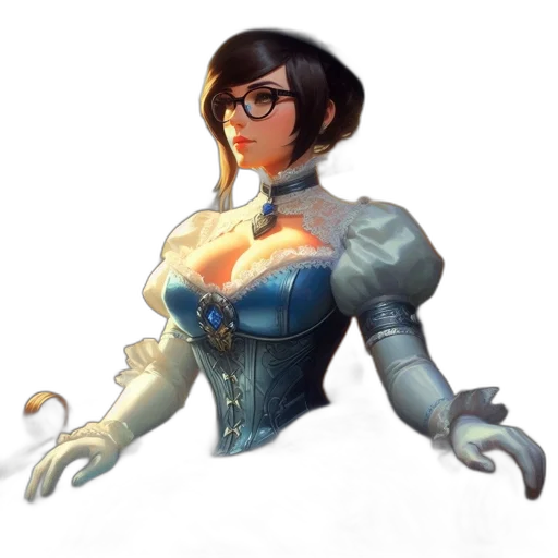 staff, robot, dress, weapon transparent PNG cut-out