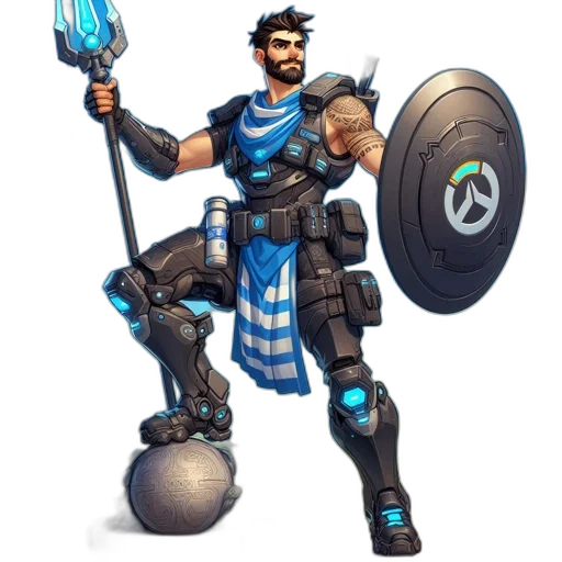 staff, weapon, sword, robot transparent PNG cut-out