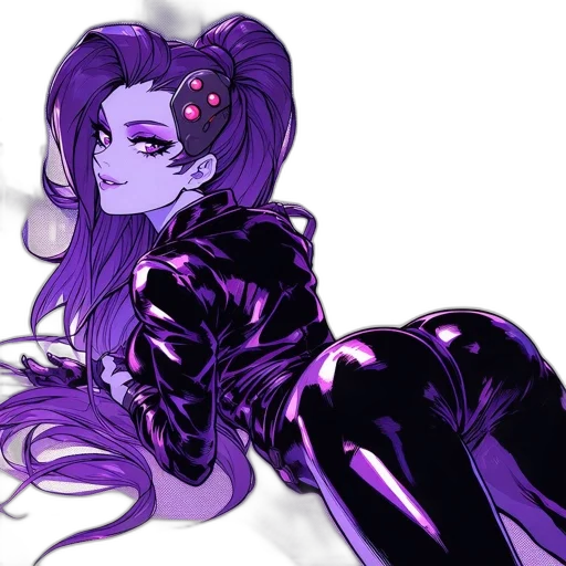 cyberpunk, concept art, anime, cartoon transparent PNG cut-out