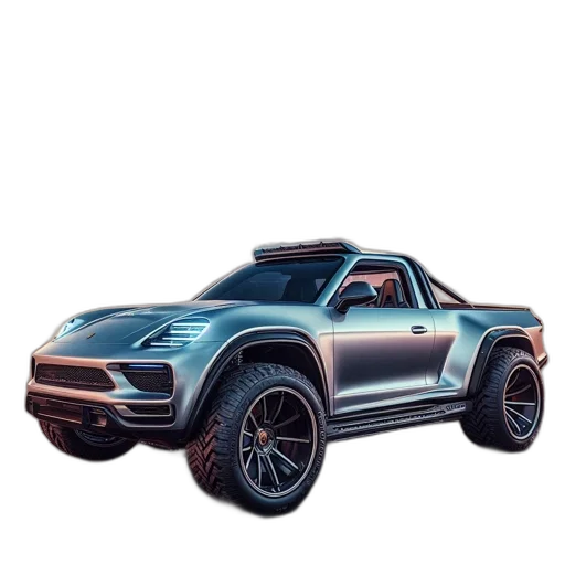 car, concept art, 3d render, photorealistic transparent PNG cut-out