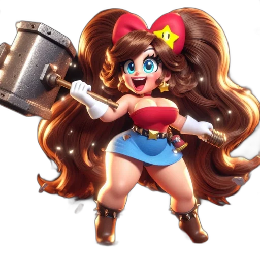 staff, weapon, crown, hair transparent PNG cut-out
